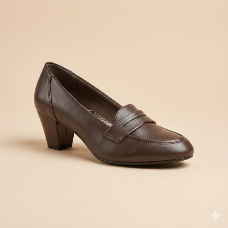 Women's Classy Premium Ultra Comfortable Penny Heel shoe - Image 7