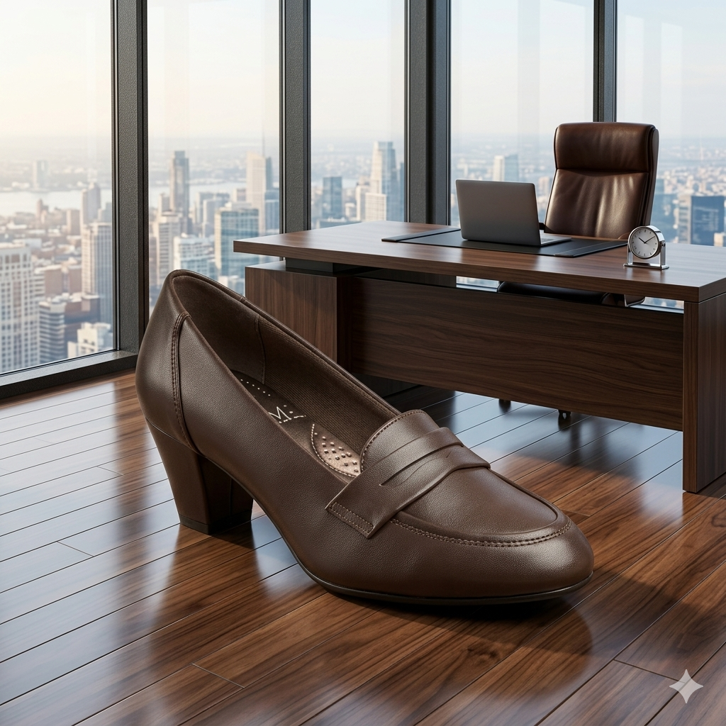 Women's Classy Premium Ultra Comfortable Penny Heel shoe - Image 9