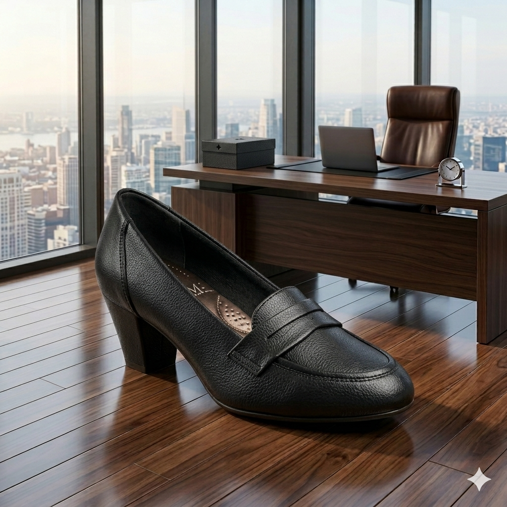 Women's Classy Premium Ultra Comfortable Penny Heel shoe - Image 8