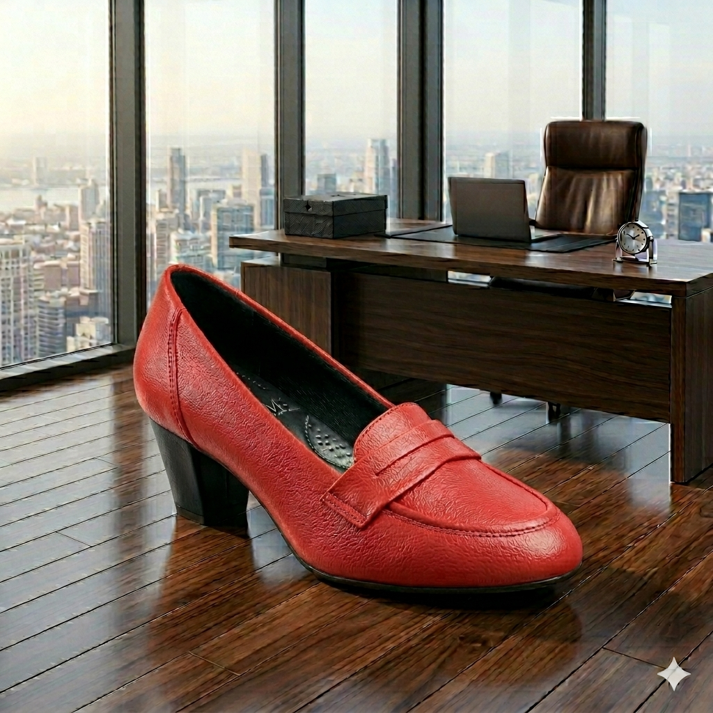 Women's Classy Premium Ultra Comfortable Penny Heel shoe - Image 11