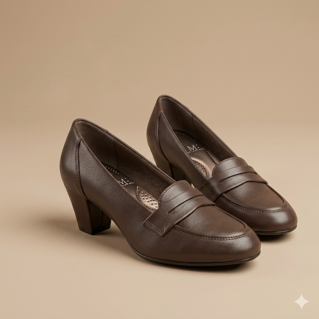 Women's Classy Premium Ultra Comfortable Penny Heel shoe - Image 3