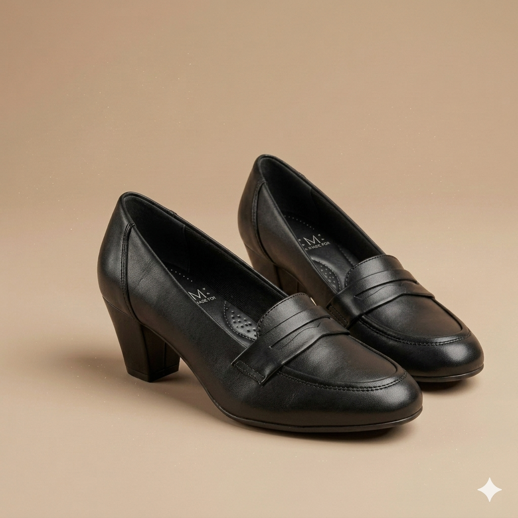 Women's Classy Premium Ultra Comfortable Penny Heel shoe - Image 10