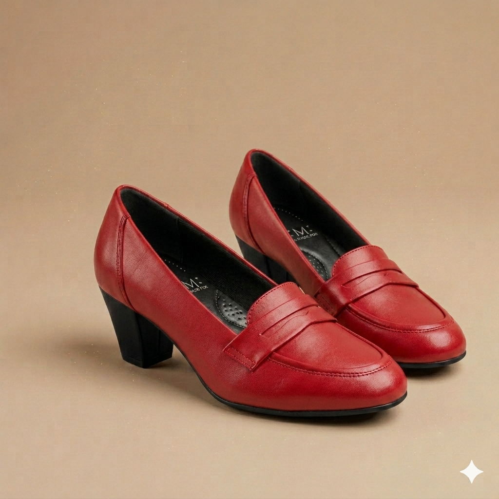 Women's Classy Premium Ultra Comfortable Penny Heel shoe - Image 5