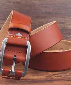 Alternative view of Classy men's premium genuine cowhide leather belt