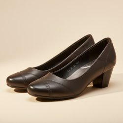 Ladies office style formal heel shoes