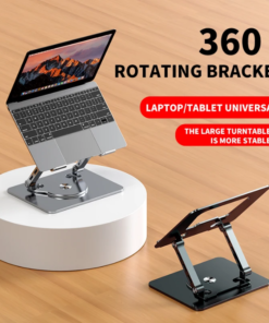 360-degree Rotating foldable Portable steel Alloy Metal laptop stand