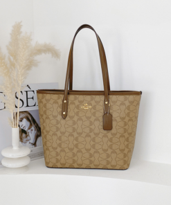 Ladies large capacity 13 inch laptop size Coach handbag