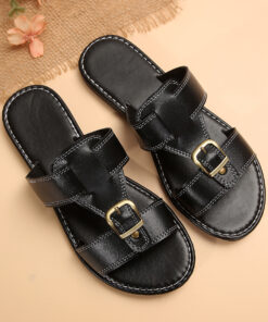 Women's 2025 Flat Bottom European and American Style Belt Slippers