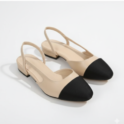 New pointed toe slingback ladies open shoes