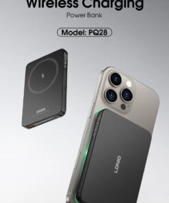 Alternative view of Portable Ldnio Mini Ultra Slim 5000mAh Wireless PD Quick Charging Magnetic Powerbank