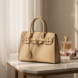 Alternative view of Luxury Medium Sized Front Lock Luna Ladies Handbag