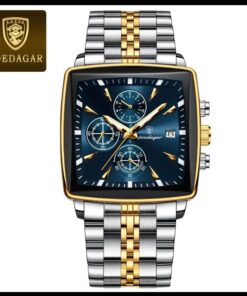 POEDAGAR 866 Men Luxury Stainless Steel Waterproof Quartz Watch