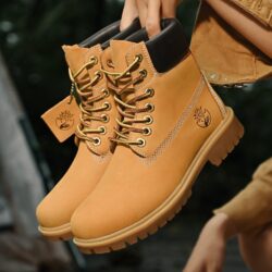 Alternative view of Men's Genuine Cowhide Leather Rugged Boots