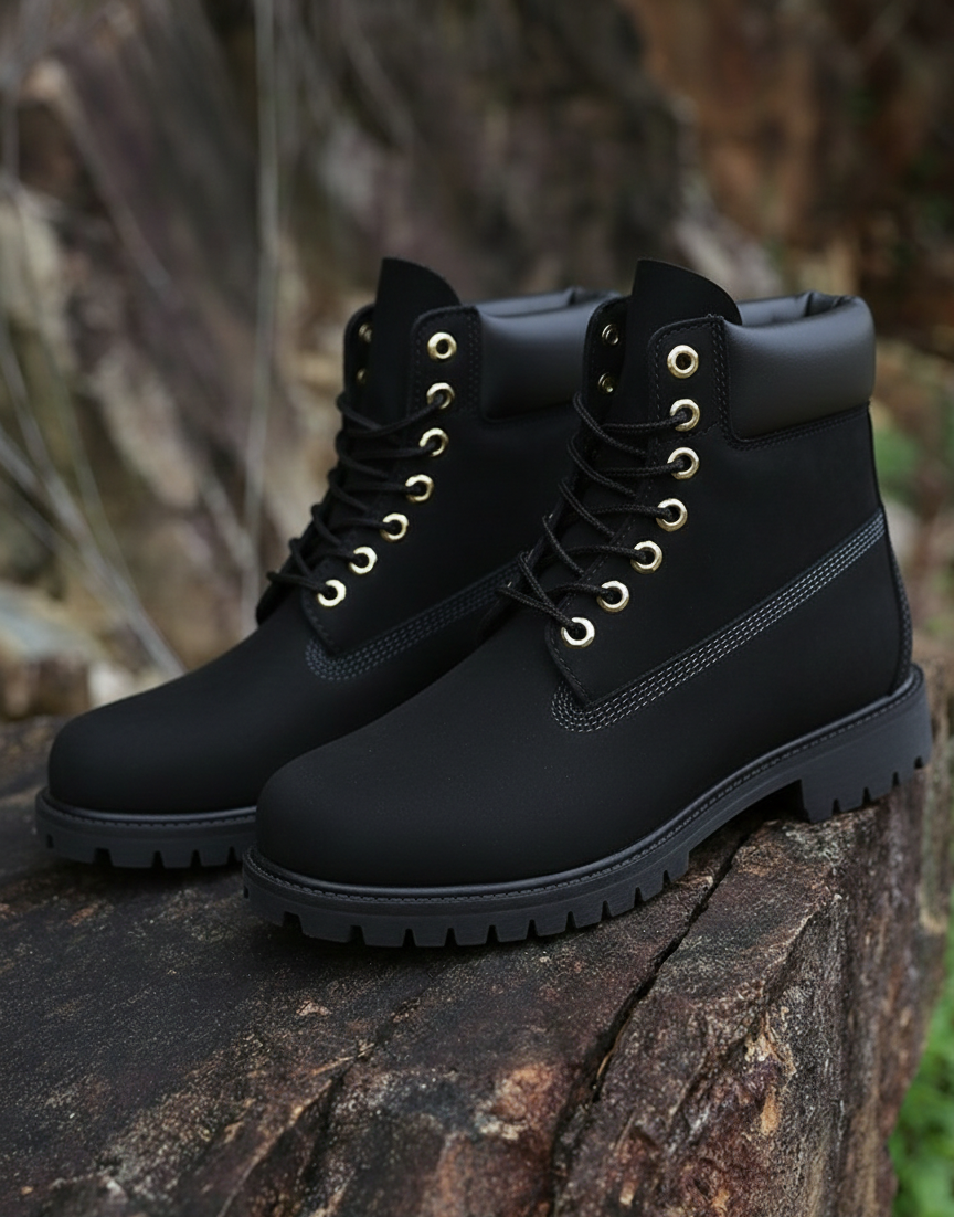 Men's Genuine Cowhide Leather Rugged Boots - Image 7