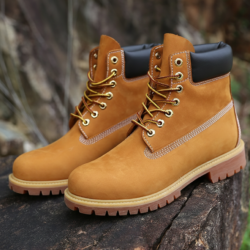 Men's Genuine Cowhide Leather Rugged Boots