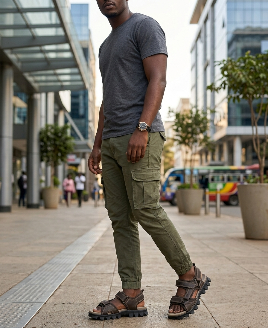 Men’s Rugged All-Terrain Hiking Sandals with Adjustable Straps & Cushioned Comfort Sole - Image 14