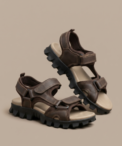 Men’s Rugged All-Terrain Hiking Sandals with Adjustable Straps & Cushioned Comfort Sole
