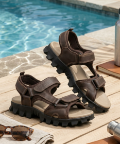 Alternative view of Men’s Rugged All-Terrain Hiking Sandals with Adjustable Straps & Cushioned Comfort Sole