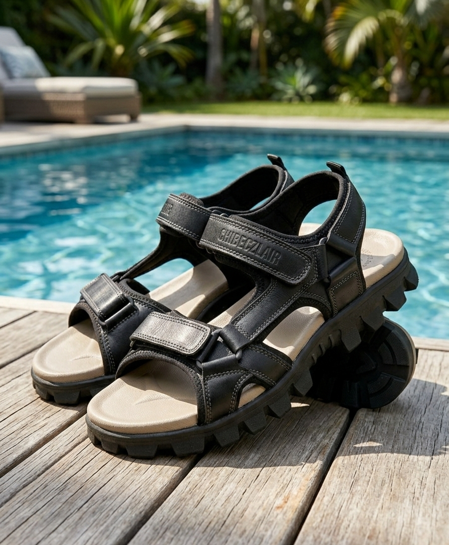 Men’s Rugged All-Terrain Hiking Sandals with Adjustable Straps & Cushioned Comfort Sole - Image 7