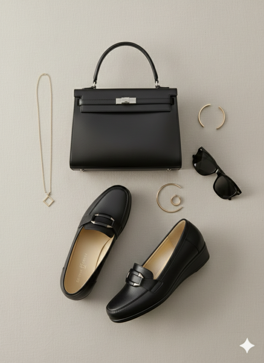 Ladies Formal Office Style Elegant Comfortable Wedge Shoes - Image 7