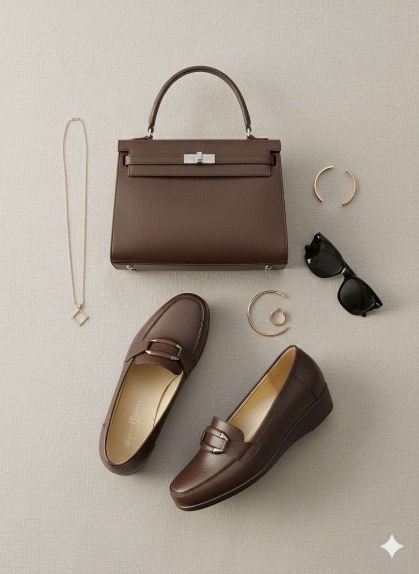 Ladies Formal Office Style Elegant Comfortable Wedge Shoes - Image 8