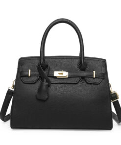 Luxury Medium Sized Front Lock Luna Ladies Handbag