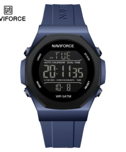 Premium Naviforce NF7117 5Atm Waterproof Mens Digital Display Casual Watch