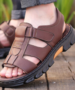 Alternative view of Summer Spring High Quality Casual Breathable Thick Soled Mens Open Shoes