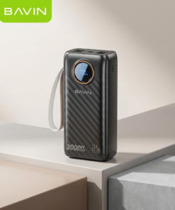 Alternative view of BAVIN 30,000mAh Portable Power Bank with 22.5W Fast Charging & Built-in Cables