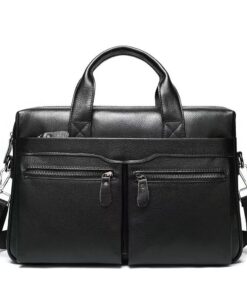 Alternative view of Men's Genuine Leather 14' inch Bull Captain Laptop size Handbag