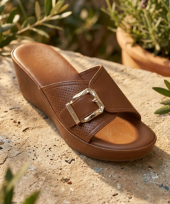 Latest Women's New Fashion Wedge Design Open Shoes