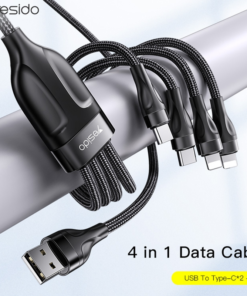 Alternative view of Premium Yesido 4 IN 1 Braided 2A Fast Charging Cable
