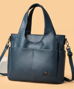 Fashion Luxury Ladies Large Capacity 13 Inch Laptop Size Commuter Handbag