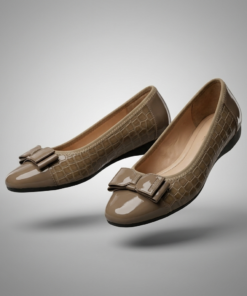 Alternative view of Ladies new Alligator Pattern Comfortable Doll Shoes