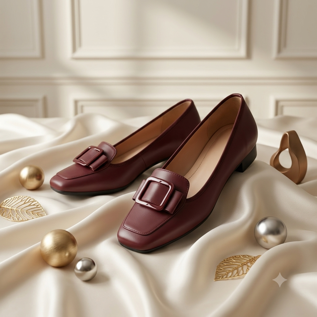 Ladies new premium low cut heel three show shoes - Image 3
