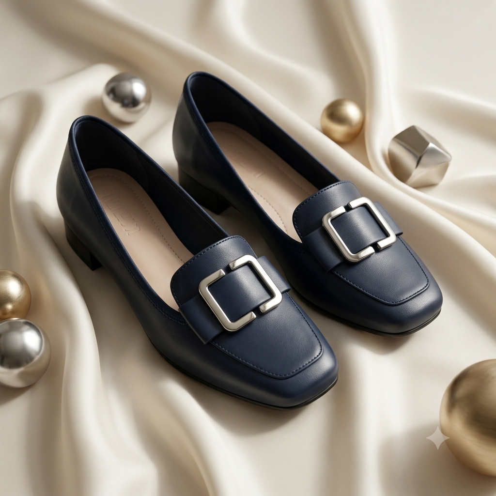 Ladies new premium low cut heel three show shoes