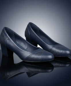 Ladies New Two Patch Alligator Design Orthopedic Office Heel Shoes