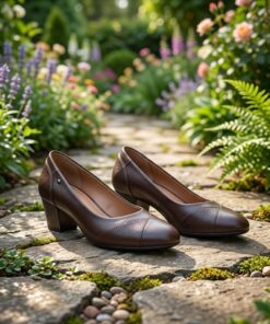 Alternative view of Ladies New Two Patch Alligator Design Orthopedic Office Heel Shoes