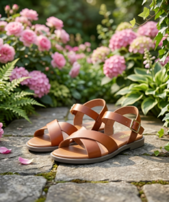 Alternative view of Genuine leather women's summer style open sandals