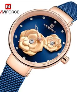 Women's Elegant Luxury Naviforce 5013 StainlessSteel Quartz Watch