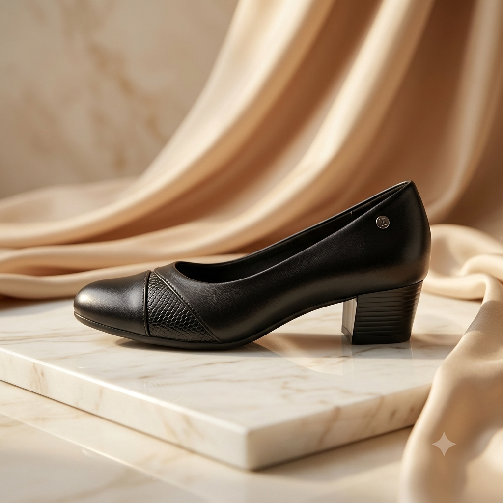 Classy 2026 new ladies alligcroc orthopedic heel shoes - Image 2