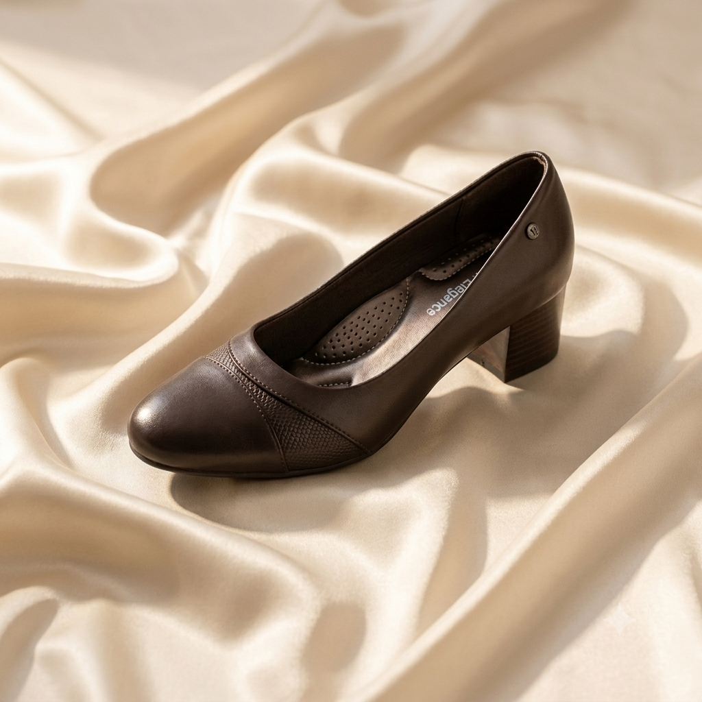 Classy 2026 new ladies alligcroc orthopedic heel shoes