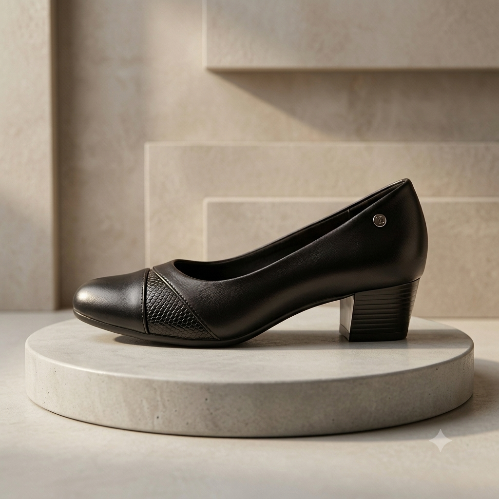 Classy 2026 new ladies alligcroc orthopedic heel shoes - Image 3