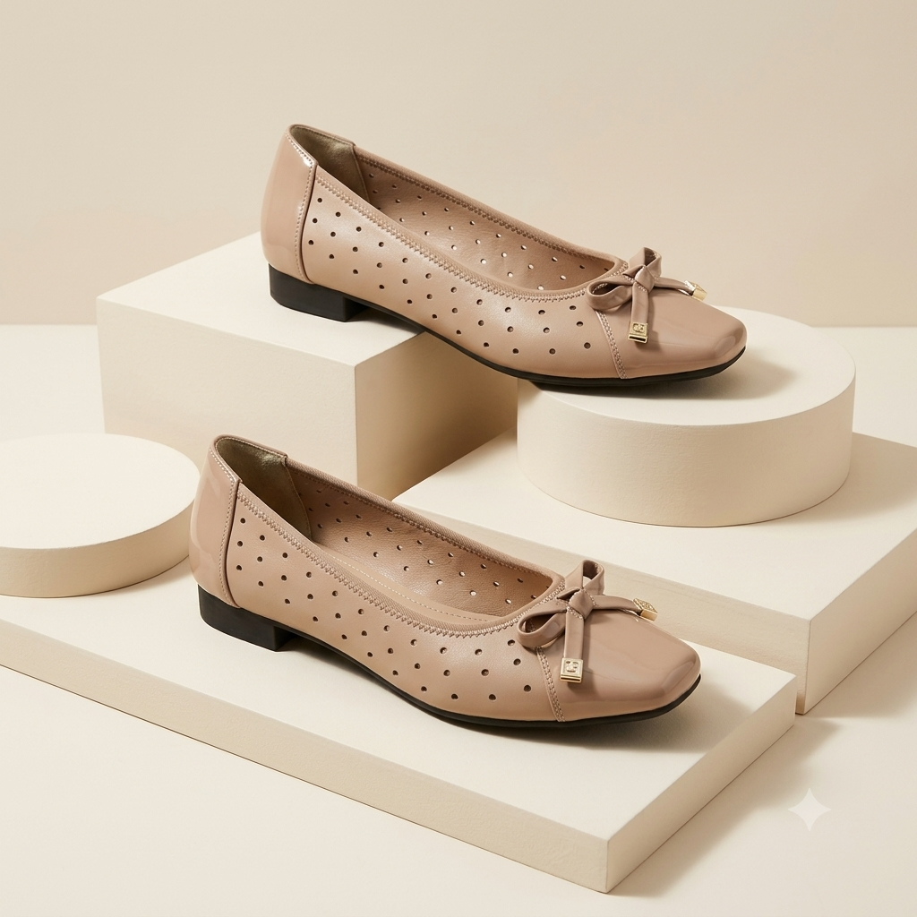 Breathable New Ladies Short Heel Comfortable Shoes - Image 2