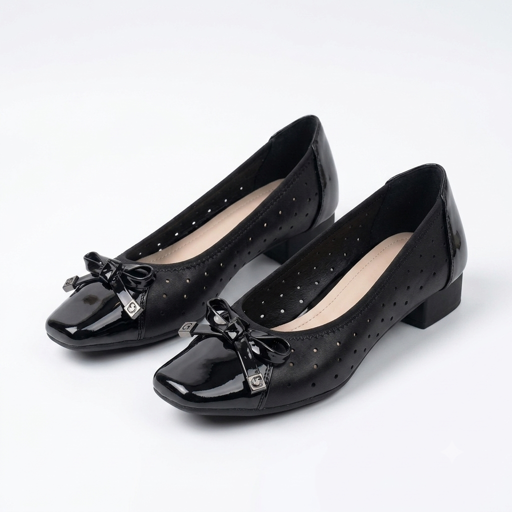 Breathable New Ladies Short Heel Comfortable Shoes - Image 3