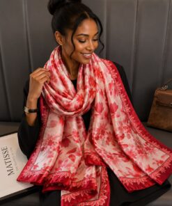 Alternative view of New Ladies Arrival Long 130cm by 180cm Silk  Scarf
