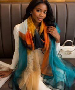 Classy new ladies chiffon multi color scarf