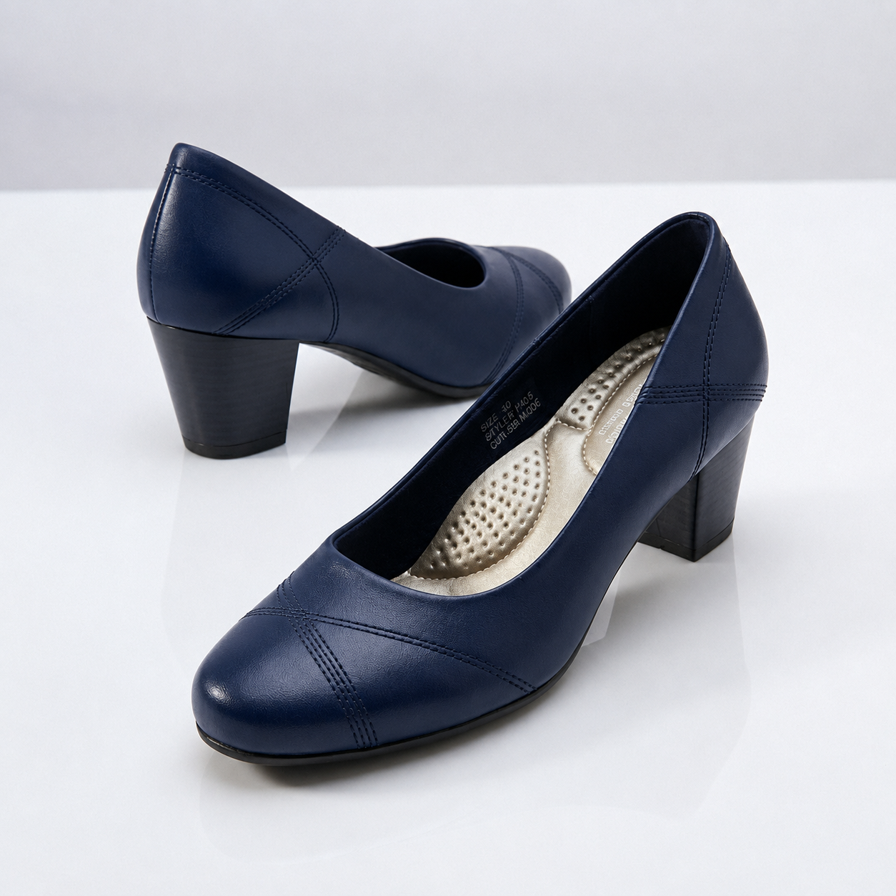 Ladies office style formal heel shoes - Image 2