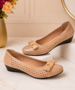 Classy ladies breathable wedge design threeshow shoes