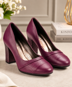New classy ladies formal style orthopedic block heels